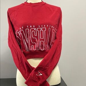 Red Gymshark Women's Crop Top